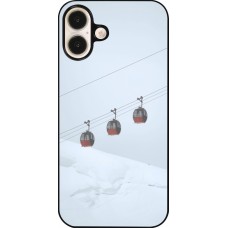 iPhone 16 Plus Case Hülle - Winter 22 ski lift