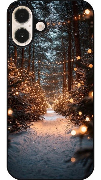iPhone 16 Plus Case Hülle - Winter 25 Winter snowy road