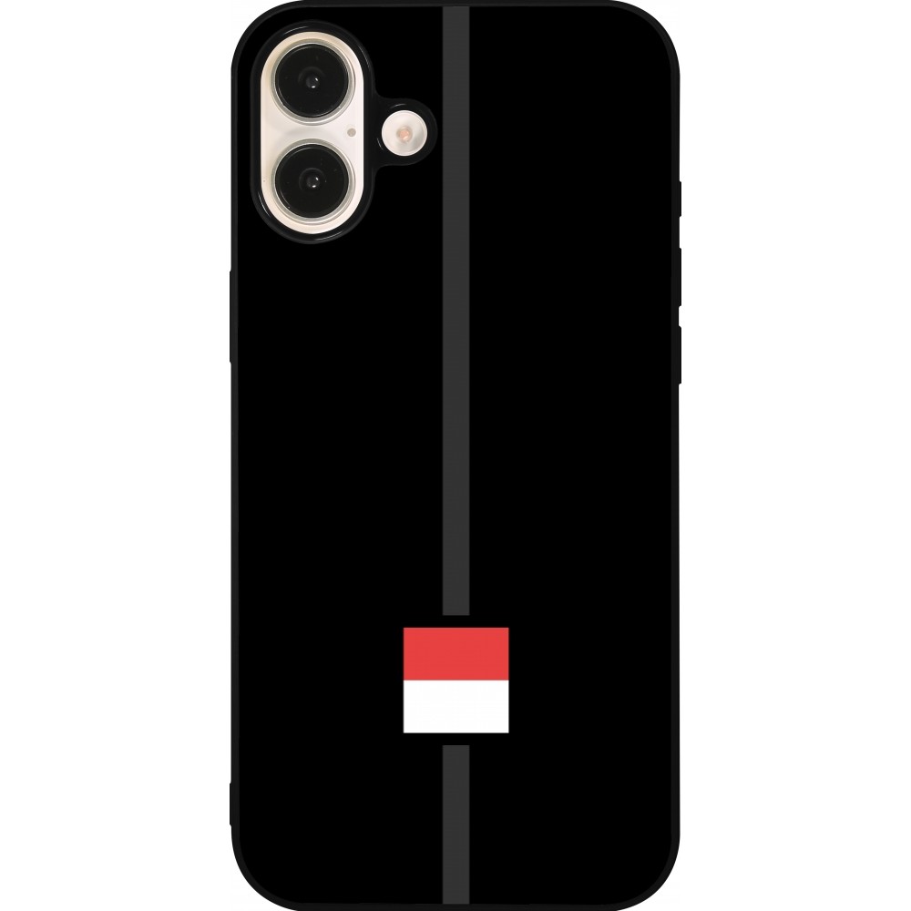 iPhone 16 Plus Case Hülle - Silikon schwarz Kanton SO schwarz