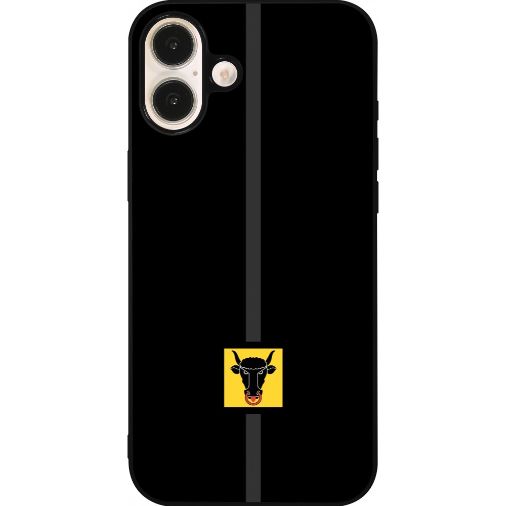 iPhone 16 Plus Case Hülle - Silikon schwarz Kanton UR schwarz