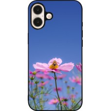 iPhone 16 Plus Case Hülle - Silikon schwarz Bee on a flower Spring 2026