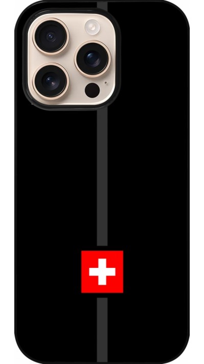 Coque iPhone 16 Pro - Canton CH noir