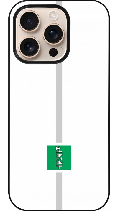 Coque iPhone 16 Pro - Canton SG blanc