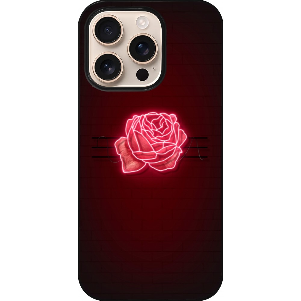 iPhone 16 Pro Case Hülle - Spring 23 neon rose