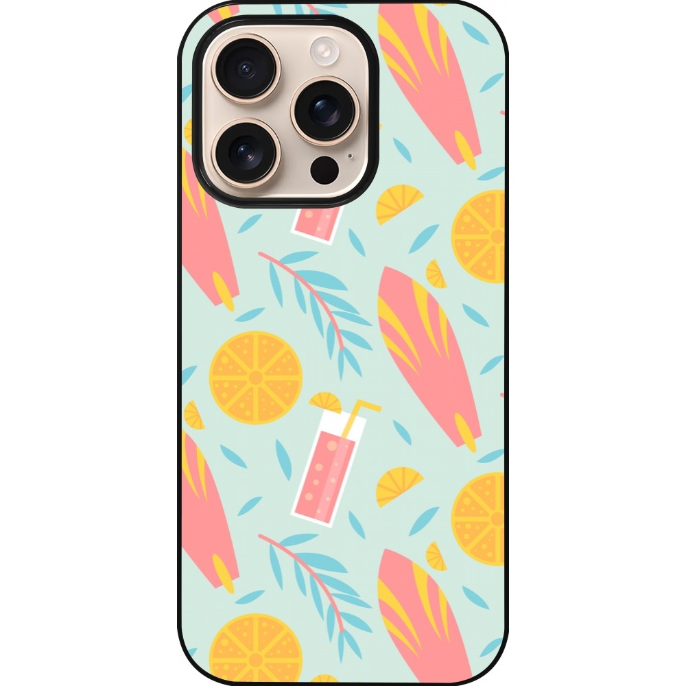 iPhone 16 Pro Case Hülle - Summer 2025 Pattern citron