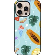 iPhone 16 Pro Case Hülle - Summer 2025 Pattern papaya