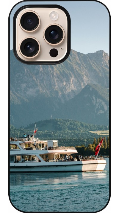Coque iPhone 16 Pro - Fête Nationale Suisse Bateau Leman