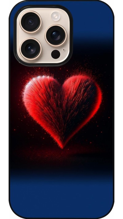 iPhone 16 Pro Case Hülle - Valentin 2025 rotes Herz