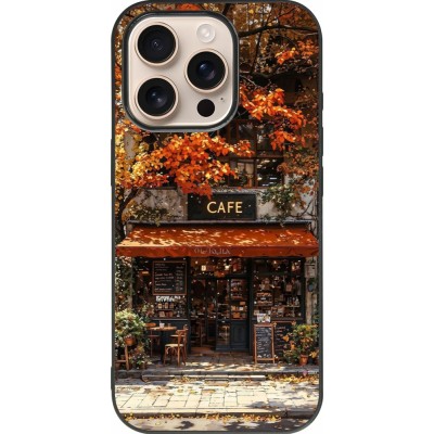 iPhone 16 Pro Case Hülle - Silikon schwarz Autumn 25 Coffee shop
