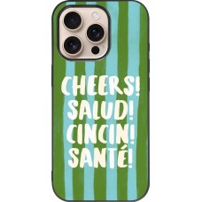 iPhone 16 Pro Case Hülle - Silikon schwarz Cheers 2026