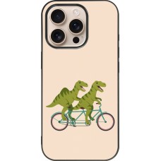 iPhone 16 Pro Case Hülle - Silikon schwarz Dinosaurs on bikes 2026