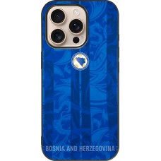 iPhone 16 Pro Case Hülle - Silikon schwarz Bosnien und Herzegowina 2026 personalisierbares Fussballtrikot
