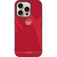 iPhone 16 Pro Case Hülle - Silikon schwarz Kanada 2026 personalisierbares Fussballtrikot