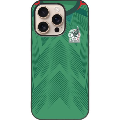 iPhone 16 Pro Case Hülle - Silikon schwarz Mexiko 2022 personalisierbares Fussballtrikot