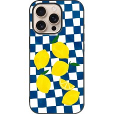 iPhone 16 Pro Case Hülle - Silikon schwarz Illustration lemons 2026