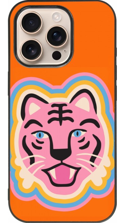 iPhone 16 Pro Case Hülle - Silikon schwarz Lion colors 2026