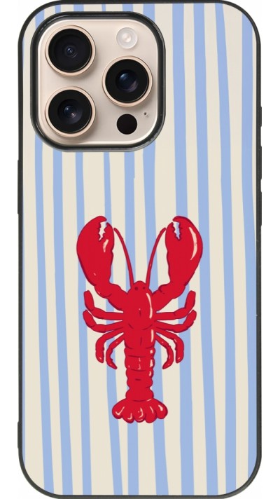 iPhone 16 Pro Case Hülle - Silikon schwarz Red lobster 2026