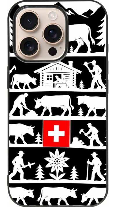iPhone 16 Pro Case Hülle - Silikon schwarz Poya Schweiz 1 schwarz