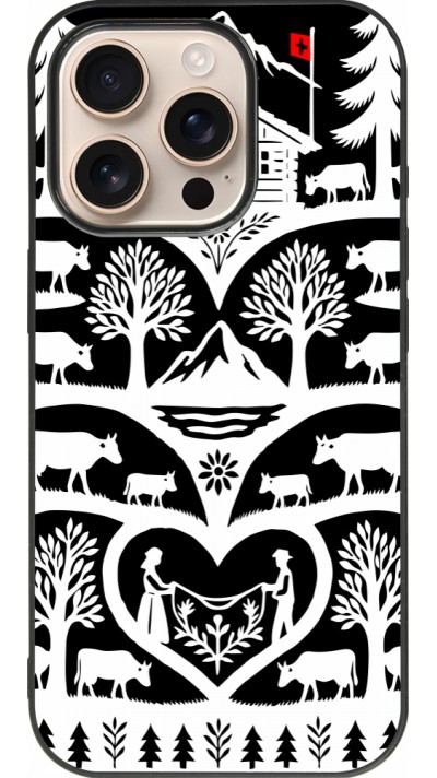 iPhone 16 Pro Case Hülle - Silikon schwarz Poya Schweiz 2 schwarz