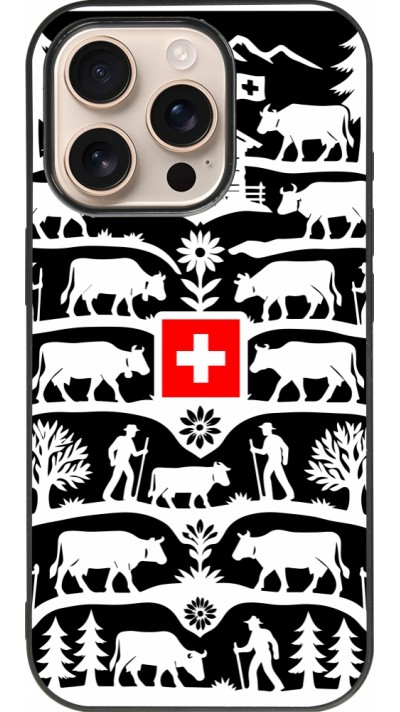 iPhone 16 Pro Case Hülle - Silikon schwarz Poya Schweiz 3 schwarz