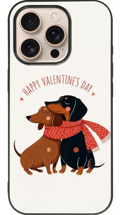 iPhone 16 Pro Case Hülle - Silikon schwarz Saint Valentines Day 26 Happy Valentine