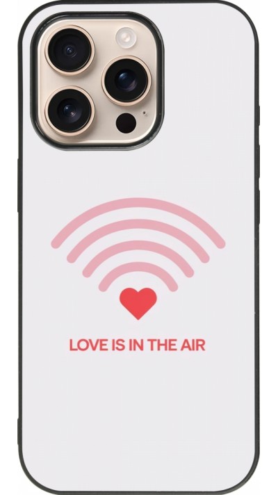 iPhone 16 Pro Case Hülle - Silikon schwarz Saint Valentines Day 26 Love is in the air