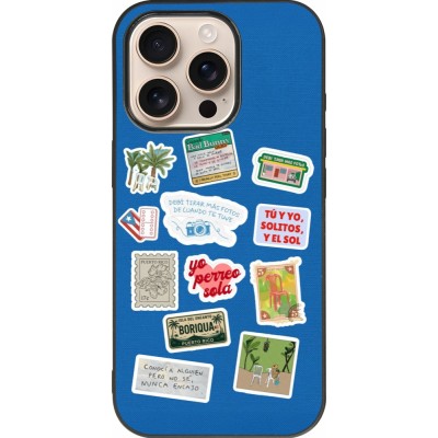iPhone 16 Pro Case Hülle - Silikon schwarz Seals of the Dominican Republic DTMF
