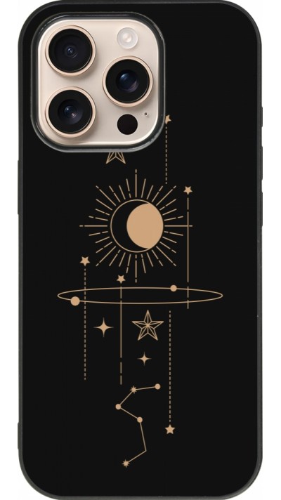 Coque iPhone 16 Pro - Silicone rigide noir Spring 23 astro