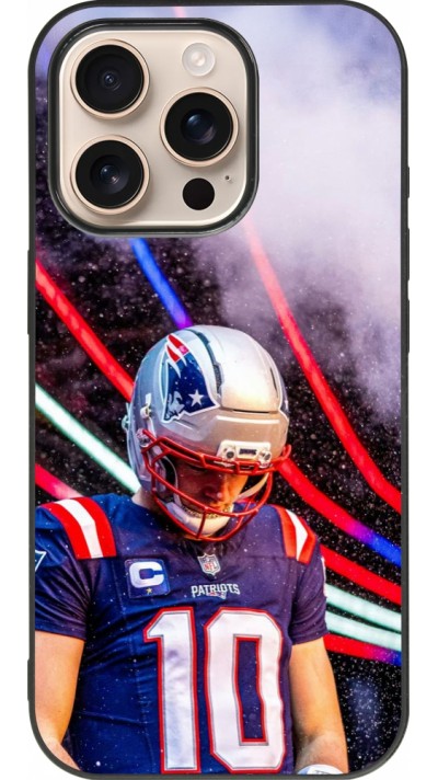 iPhone 16 Pro Case Hülle - Silikon schwarz Super Bowl 26 Patriots 3