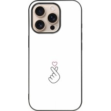 iPhone 16 Pro Case Hülle - Silikon schwarz Valentine 2024 heat by Millennials