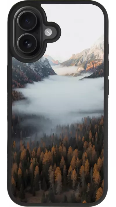 iPhone 17 Case Hülle - Silikon schwarz Autumn 22 forest lanscape