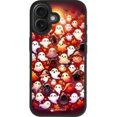 iPhone 17 Case Hülle - Silikon schwarz Gespenster Herbst niedlich