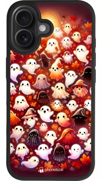 iPhone 17 Case Hülle - Silikon schwarz Gespenster Herbst niedlich