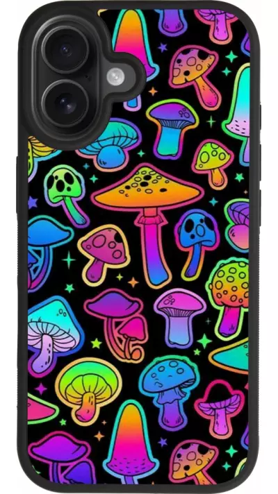 iPhone 17 Case Hülle - Silikon schwarz Autumn 2024 magic mushrooms