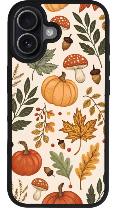 iPhone 17 Case Hülle - Silikon schwarz Autumn 25 Autumn pattern