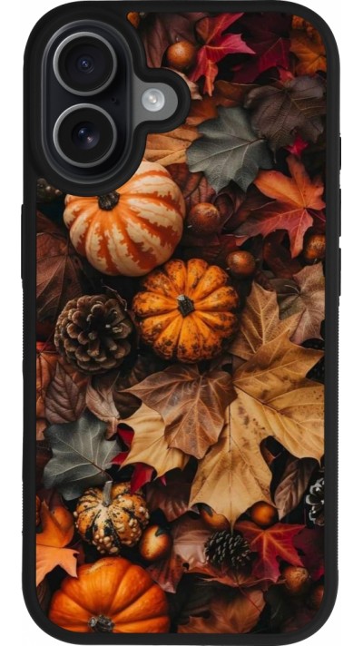 iPhone 17 Case Hülle - Silikon schwarz Autumn 25 Pumpkin