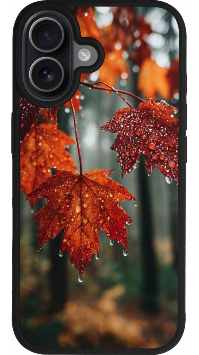 iPhone 17 Case Hülle - Silikon schwarz Autumn 25 Rain