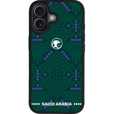 iPhone 17 Case Hülle - Silikon schwarz Saudi Arabien 2026 personalisierbares Fussballtrikot