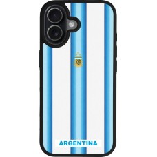 iPhone 17 Case Hülle - Silikon schwarz Argentinien 2026 personalisierbares Fussballtrikot