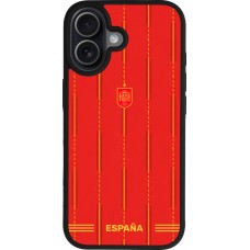 iPhone 17 Case Hülle - Silikon schwarz Spanien 2026 personalisierbares Fussballtrikot