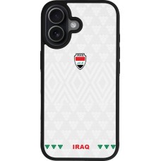 iPhone 17 Case Hülle - Silikon schwarz Irak 2026 personalisierbares Fussballtrikot