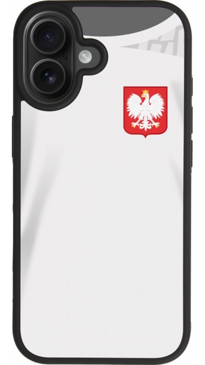 iPhone 17 Case Hülle - Silikon schwarz Polen 2022 personalisierbares Fussballtrikot