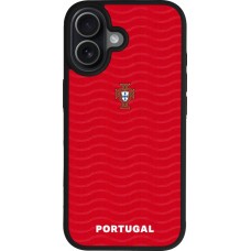 iPhone 17 Case Hülle - Silikon schwarz Portugal 2026 personalisierbares Fussballtrikot