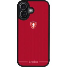 iPhone 17 Case Hülle - Silikon schwarz Tschechische Republik 2026 personalisierbares Fussballtrikot