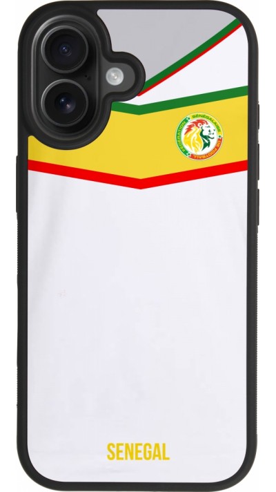 iPhone 17 Case Hülle - Silikon schwarz Senegal 2022 personalisierbares Fußballtrikot