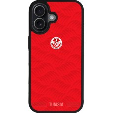 iPhone 17 Case Hülle - Silikon schwarz Tunesien 2026 personalisierbares Fussballtrikot