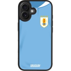 iPhone 17 Case Hülle - Silikon schwarz Uruguay 2022 personalisierbares Fussballtrikot