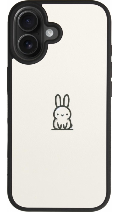 iPhone 17 Case Hülle - Silikon schwarz Minimal Häschen Süße