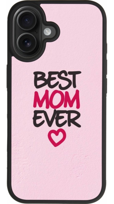 iPhone 17 Case Hülle - Silikon schwarz Mom 2023 best Mom ever pink