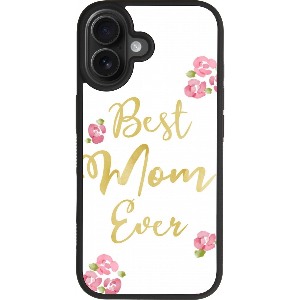 iPhone 17 Case Hülle - Silikon schwarz Mom 2024 best Mom ever